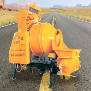 Мобилен бетонобъркачка с помпа